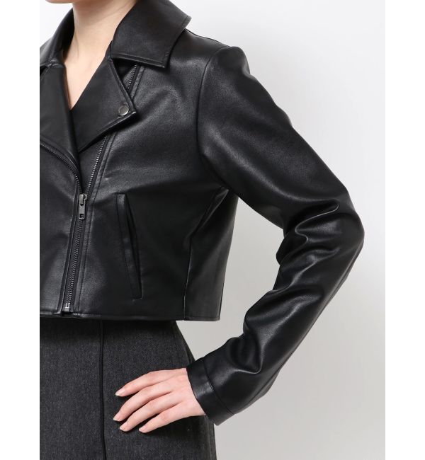 RESEXXY「フェイクレザーライダースジャケット」|ライダースジャケット|