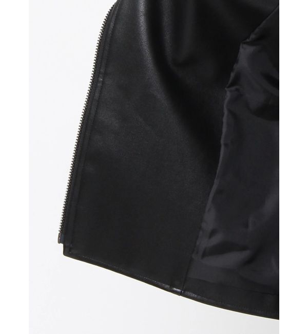 RESEXXY「フェイクレザーライダースジャケット」|ライダースジャケット|