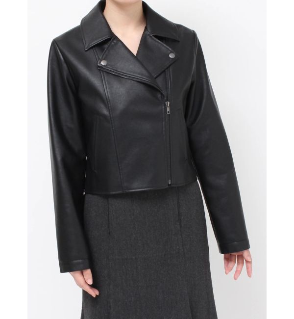 RESEXXY「フェイクレザーライダースジャケット」|ライダースジャケット|