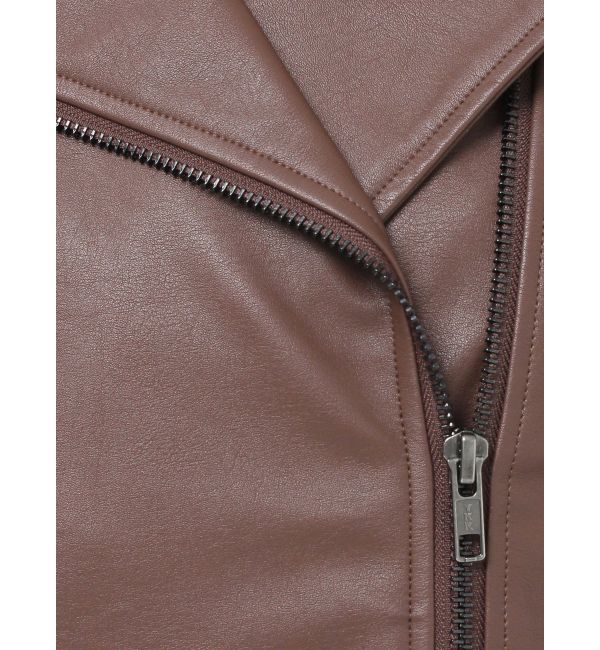 RESEXXY「フェイクレザーライダースジャケット」|ライダースジャケット|