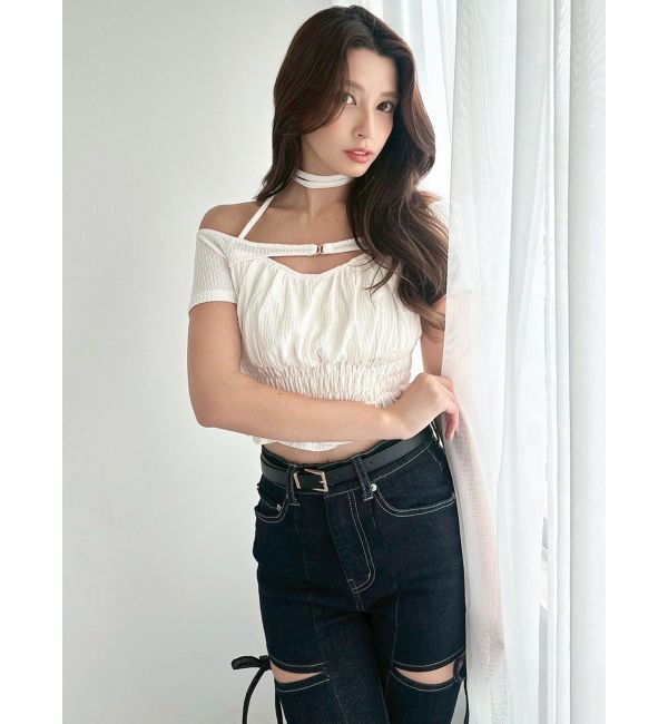 RESEXXY「フリルデザインカットトップス」|Tシャツ・カットソー|