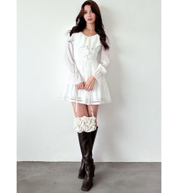 RESEXXY「ラッフルミニティアードワンピース」|ワンピース|