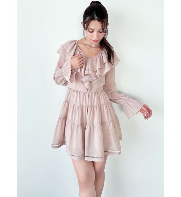 RESEXXY「ラッフルミニティアードワンピース」|ワンピース|