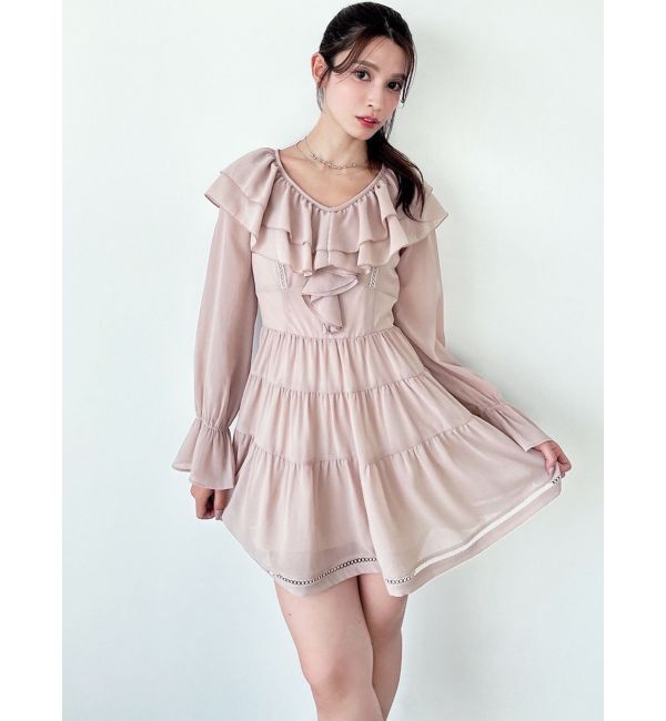 RESEXXY「ラッフルミニティアードワンピース」|ワンピース|