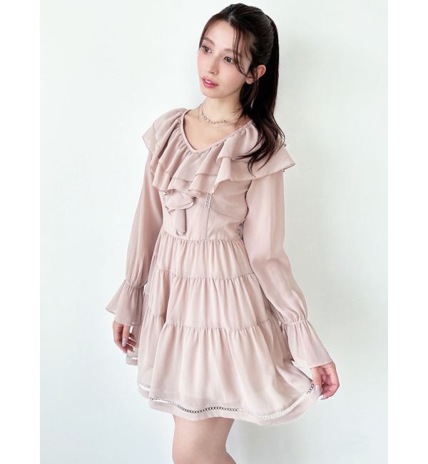 RESEXXY「ラッフルミニティアードワンピース」|ワンピース|