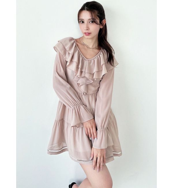 RESEXXY「ラッフルミニティアードワンピース」|ワンピース|