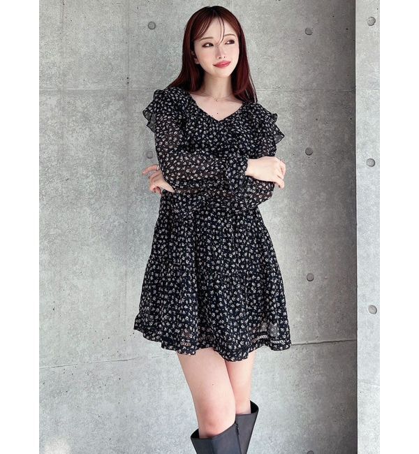 RESEXXY「ラッフルミニティアードワンピース」|ワンピース|