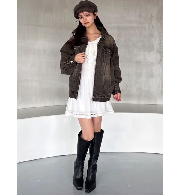 RESEXXY「ラッフルミニティアードワンピース」|ワンピース|