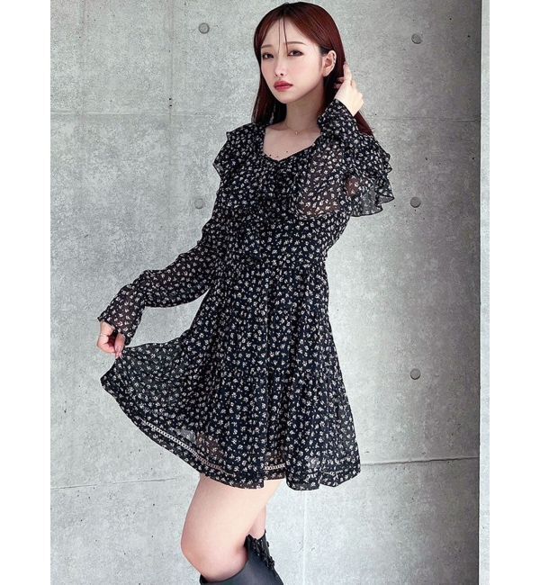 RESEXXY「ラッフルミニティアードワンピース」|ワンピース|