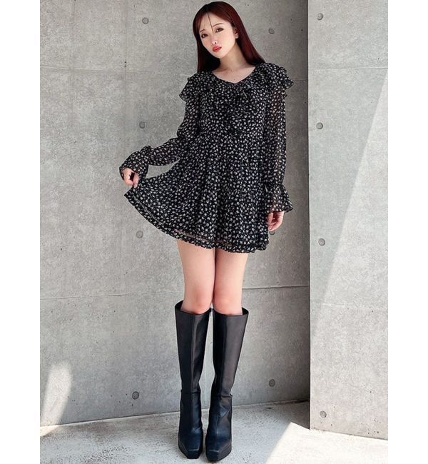 RESEXXY「ラッフルミニティアードワンピース」|ワンピース|