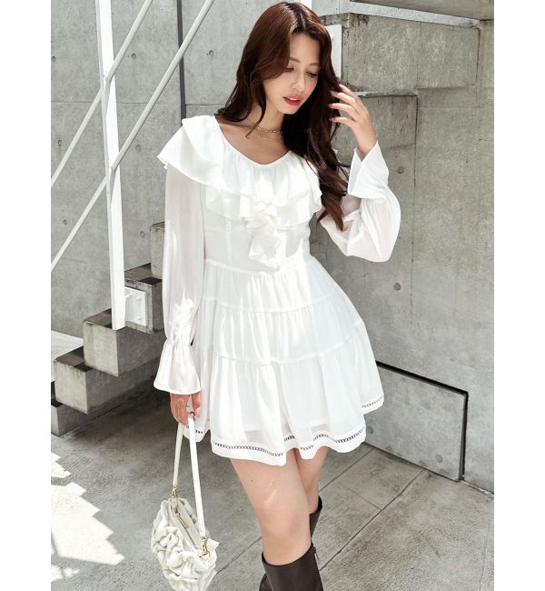 RESEXXY「ラッフルミニティアードワンピース」|ワンピース|