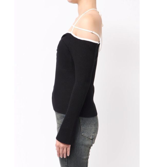 RESEXXY「ナローストラップリブトップス」|ニット・セーター|