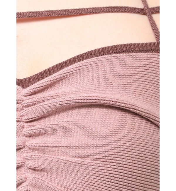 RESEXXY「ナローストラップリブトップス」|ニット・セーター|