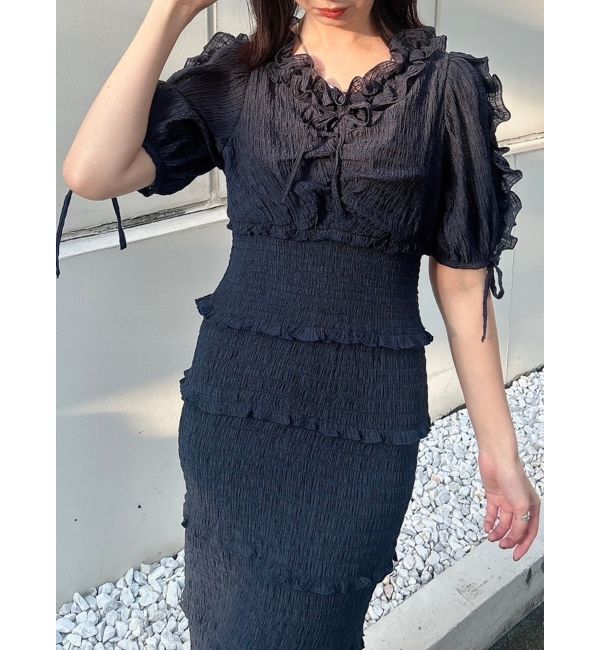 dazzlin「ベビーフリルシャーリングワンピース」|ワンピース|