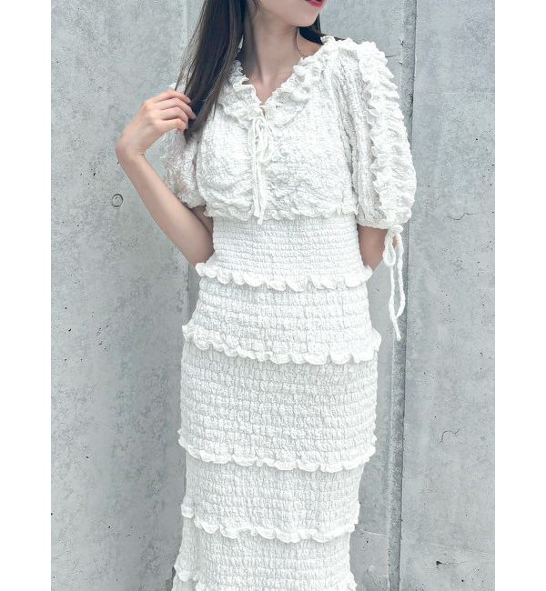 dazzlin「ベビーフリルシャーリングワンピース」|ワンピース|