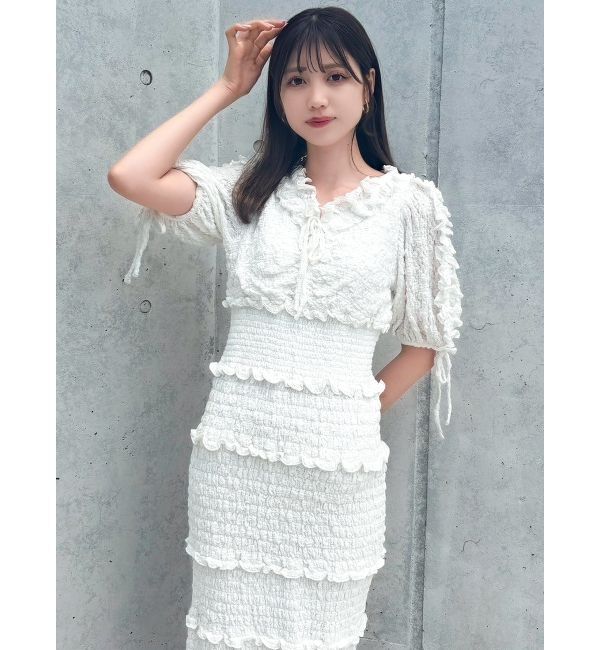 dazzlin「ベビーフリルシャーリングワンピース」|ワンピース|