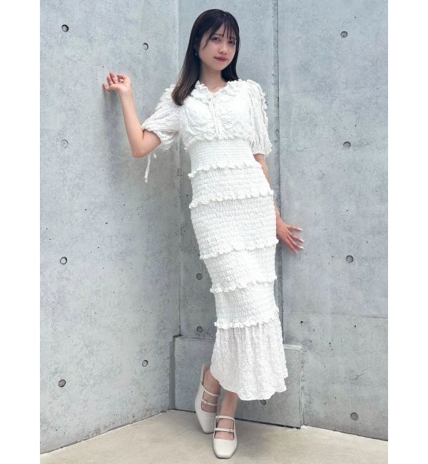 dazzlin「ベビーフリルシャーリングワンピース」|ワンピース|