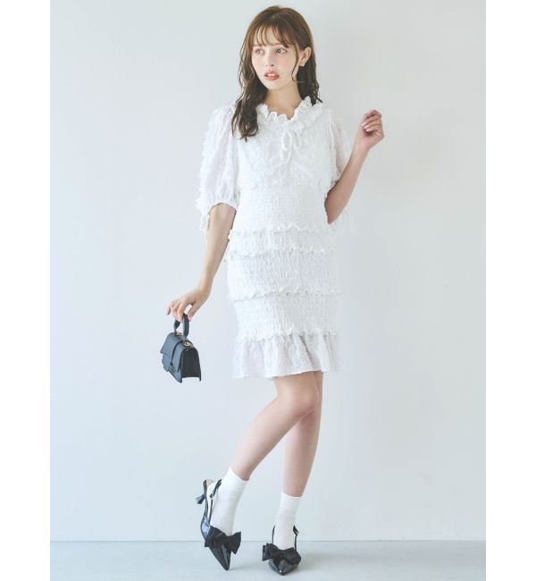 dazzlin「ベビーフリルシャーリングワンピース」|ワンピース|