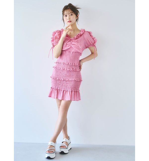 dazzlin「ベビーフリルシャーリングワンピース」|ワンピース|