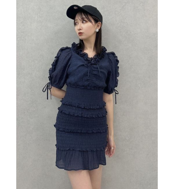 dazzlin「ベビーフリルシャーリングワンピース」|ワンピース|