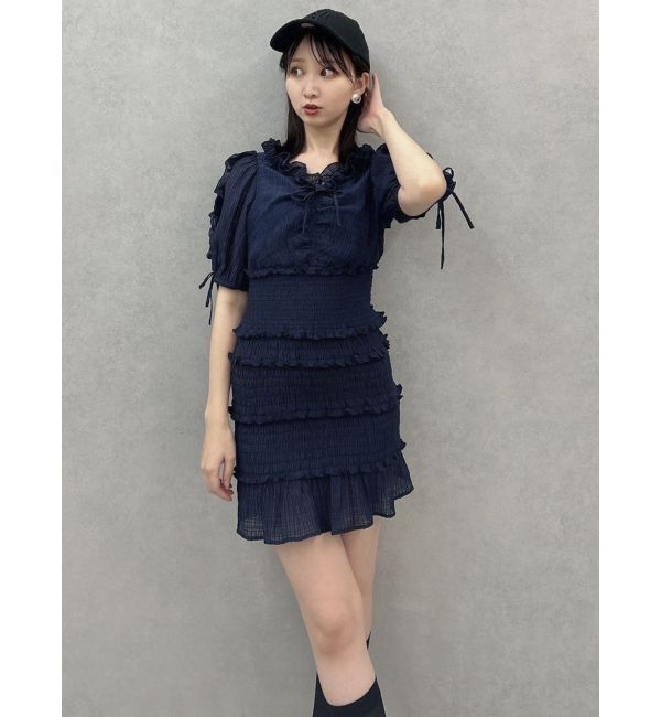 dazzlin「ベビーフリルシャーリングワンピース」|ワンピース|