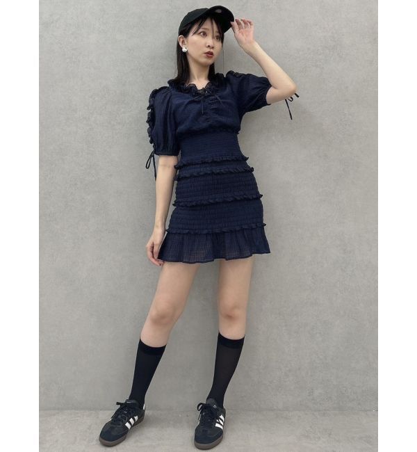 dazzlin「ベビーフリルシャーリングワンピース」|ワンピース|
