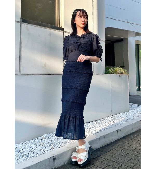 dazzlin「ベビーフリルシャーリングワンピース」|ワンピース|