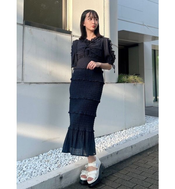 dazzlin「ベビーフリルシャーリングワンピース」|ワンピース|