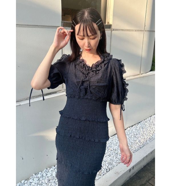 dazzlin「ベビーフリルシャーリングワンピース」|ワンピース|