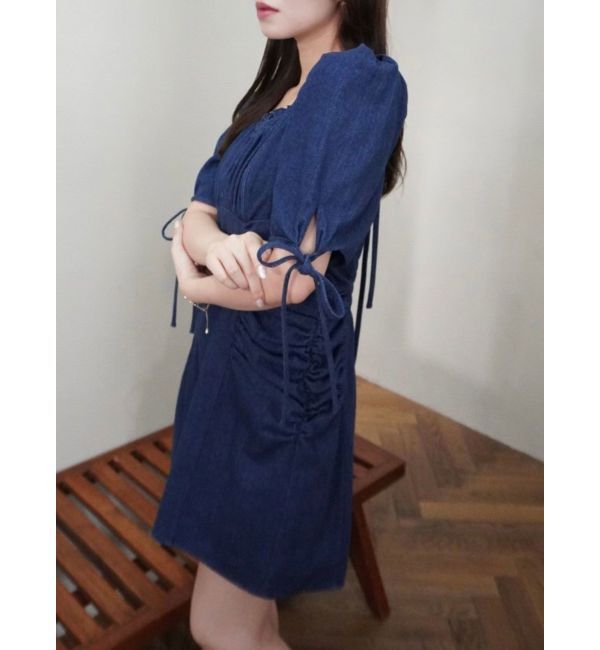 dazzlin「ギャザーデザインアソートミニワンピース」|ワンピース|