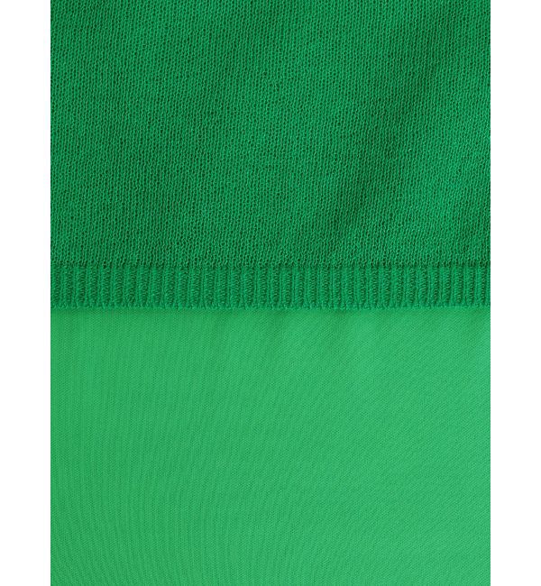 dazzlin「コンパクトギャザーシアーニットトップス」|ニット・セーター|