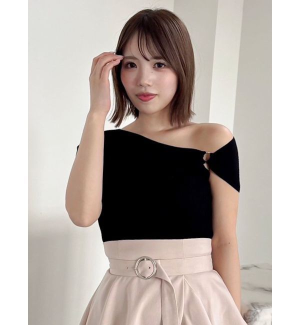 dazzlin「ワンショルリングリブニット」|ニット・セーター|