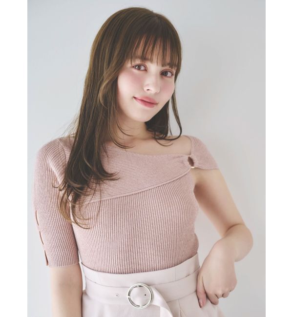 dazzlin「ワンショルリングリブニット」|ニット・セーター|