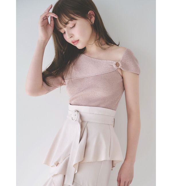 dazzlin「ワンショルリングリブニット」|ニット・セーター|