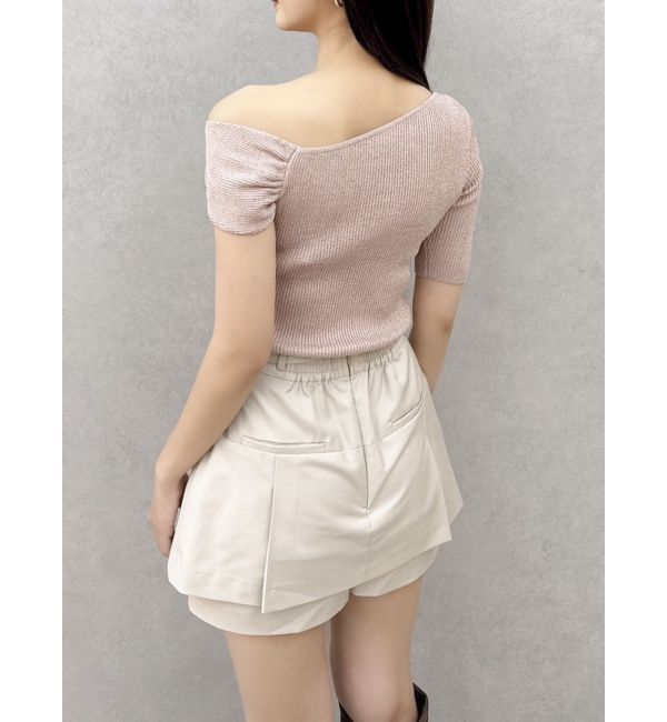 dazzlin「ワンショルリングリブニット」|ニット・セーター|