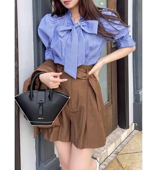 dazzlin「【セットアップ対応】ハイウエストタックショートパンツ」|その他|