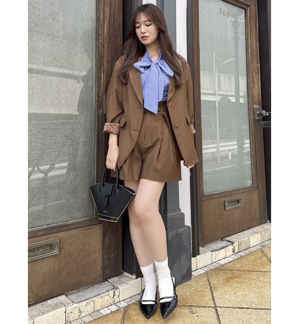 dazzlin「【セットアップ対応】ハイウエストタックショートパンツ」|その他|