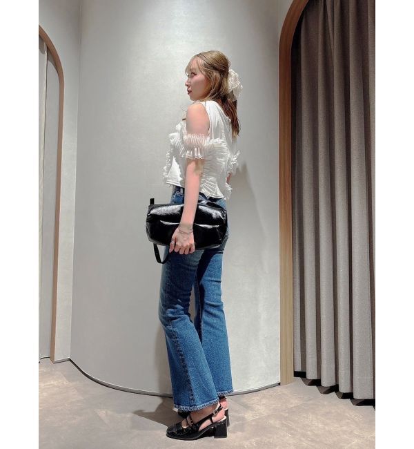 dazzlin「フリルギャザードッキングカットソー」|Tシャツ・カットソー|