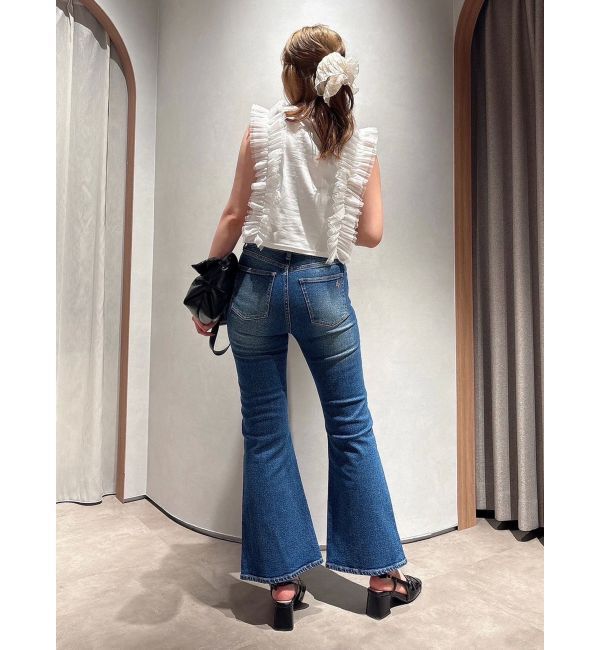 dazzlin「フリルギャザードッキングカットソー」|Tシャツ・カットソー|