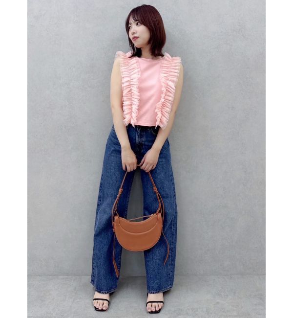 dazzlin「フリルギャザードッキングカットソー」|Tシャツ・カットソー|