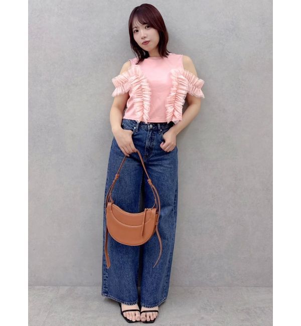 dazzlin「フリルギャザードッキングカットソー」|Tシャツ・カットソー|