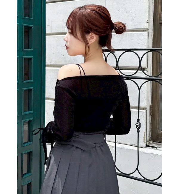 dazzlin「シアーベロアレイヤードトップス」|Tシャツ・カットソー|