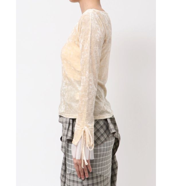 dazzlin「シアーベロアレイヤードトップス」|Tシャツ・カットソー|