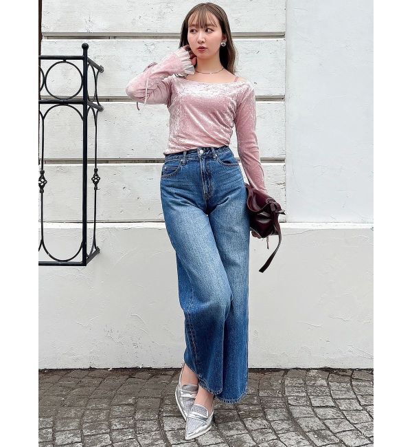 dazzlin「シアーベロアレイヤードトップス」|Tシャツ・カットソー|