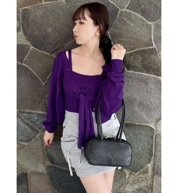 dazzlin「片結びニットビスチェ」|キャミソール|