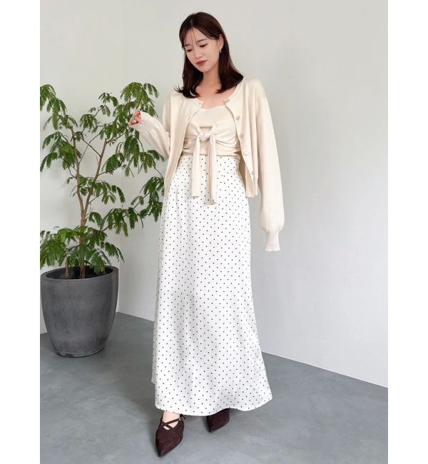 dazzlin「片結びニットビスチェ」|キャミソール|