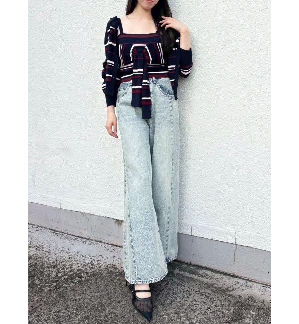 dazzlin「片結びニットビスチェ」|キャミソール|