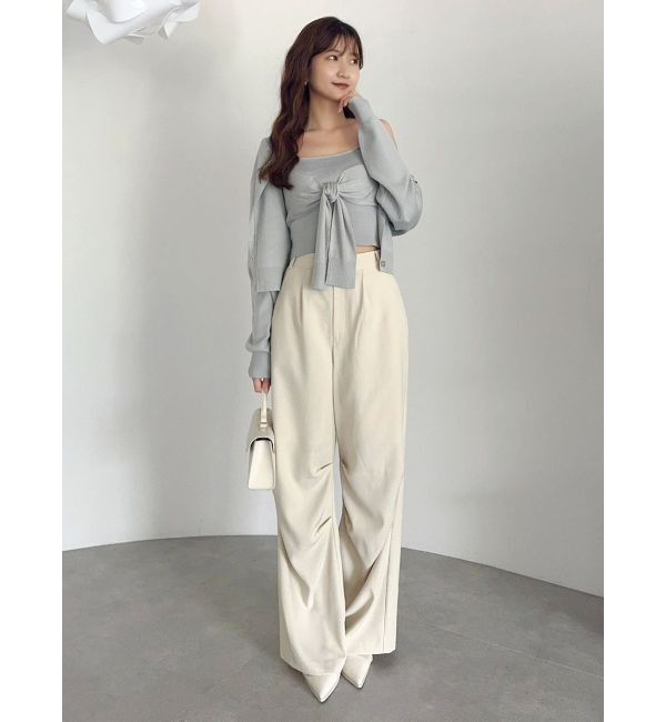 dazzlin「片結びニットビスチェ」|キャミソール|