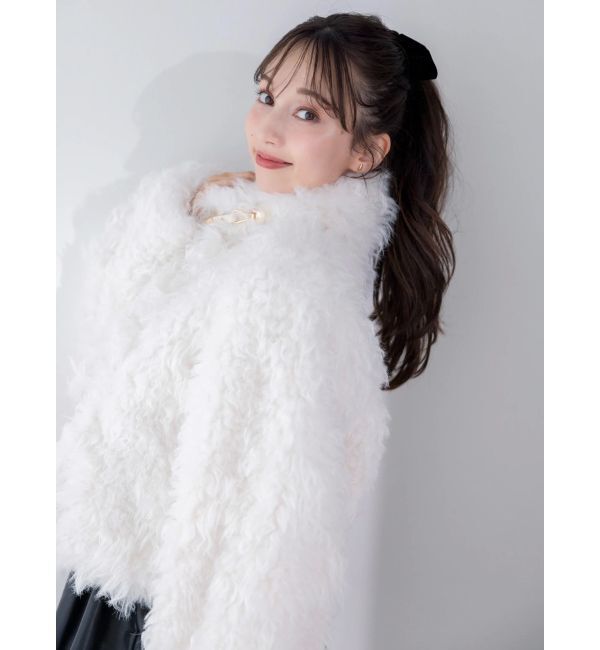 dazzlin「パールチェーンエコファーブルゾン」|ブルゾン・スタジャン|