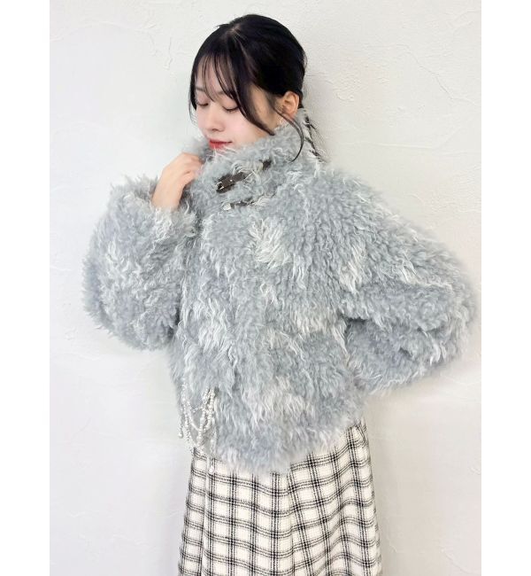 dazzlin「パールチェーンエコファーブルゾン」|ブルゾン・スタジャン|